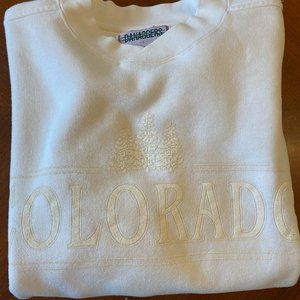 Vintage All White Colorado Sweatshirt